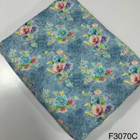 Printed Lizzy Bizzy Cotton Fabric-F3070